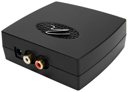 SWT-1 subwoofer wireless transmitter rear view.