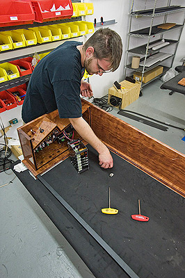 The MartinLogan final assembly department.
