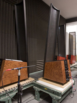 The MartinLogan sonic testing room.
